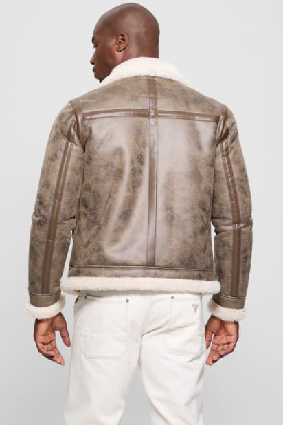 GUESS® Aviator Shearling Jacket