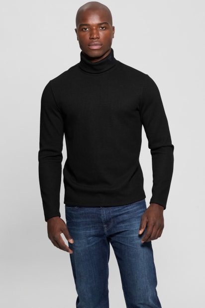 GUESS® Reeves Ribbed Turtleneck Sweater