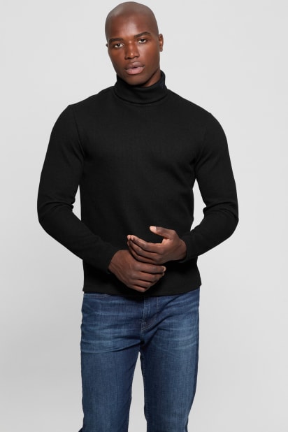 GUESS® Reeves Ribbed Turtleneck Sweater