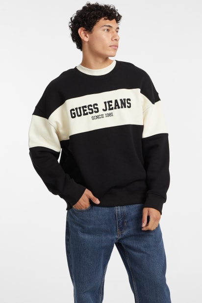 【オフホワイト(G293)】GUESS JEANS/(M)GUESS JEANS Emb Sweater Logo intarsia sweater Women | GUESS Jeans®