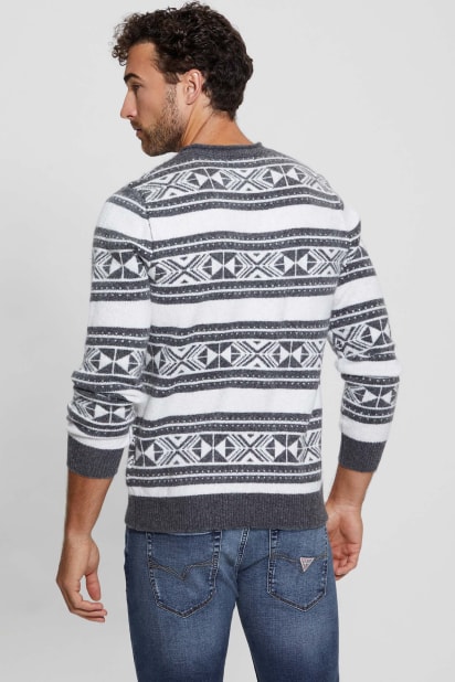 GUESS® Eco Ezekiel Jacquard Sweater
