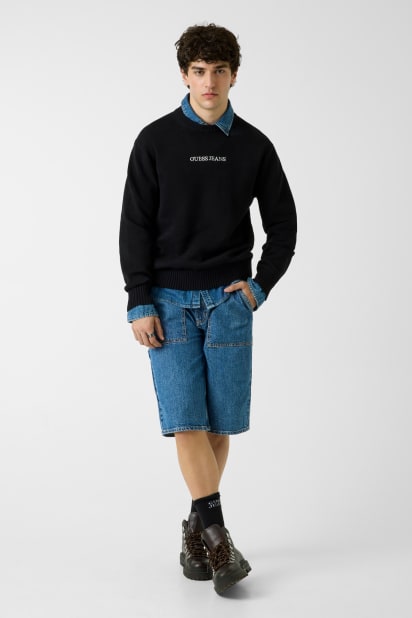 GUESS® Embroidered Logo Sweater