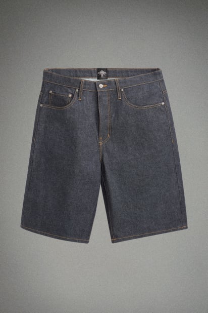 GUESS® HARDSTONE Raw Denim Shorts