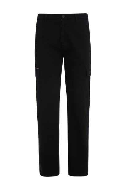 【ブラック(JBLK)】GUESS JEANS カーゴチノパンツ(W)Cargo Chino Pants GUESS® Cargo Chinos