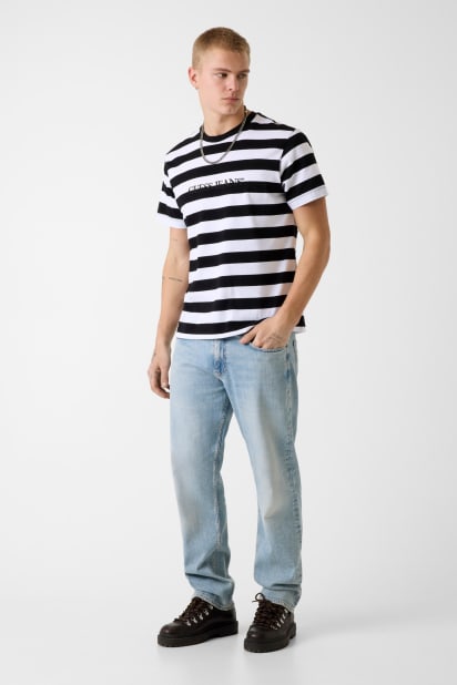 GUESS® Striped Logo Tee