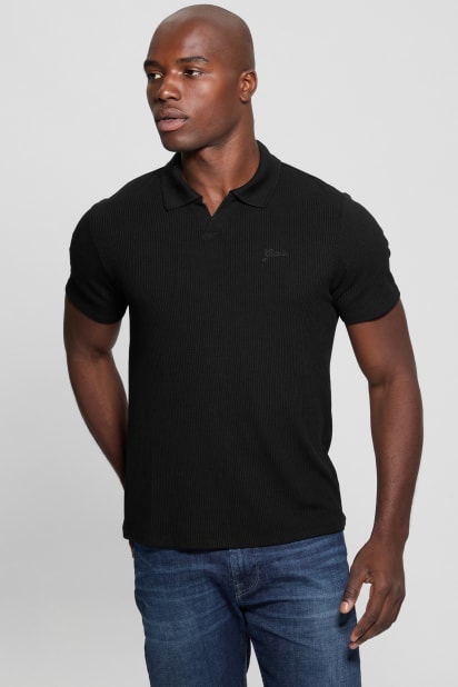 GUESS® Ryker Rib Knit Polo