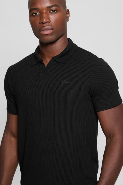 GUESS® Ryker Rib Knit Polo