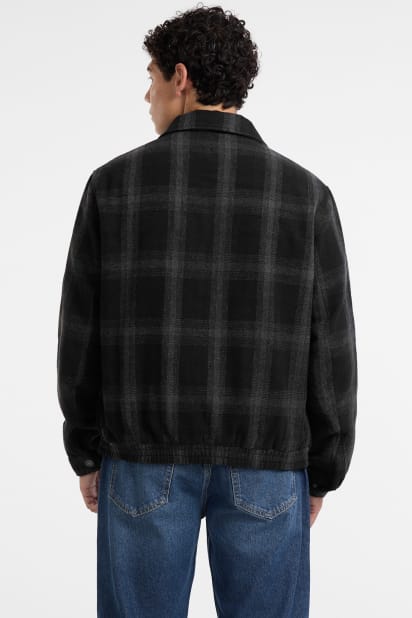 GUESS® Plaid Wool-Blend Jacket
