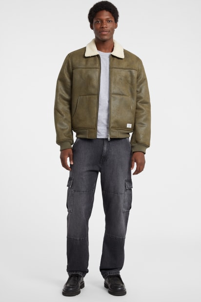 GUESS® Flight Faux-Shearling Jacket