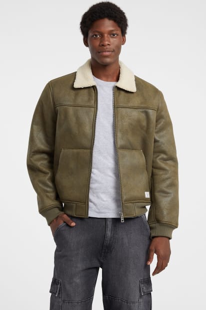 GUESS® Flight Faux-Shearling Jacket