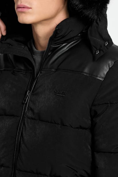 GUESS® Hooded puffer jacket