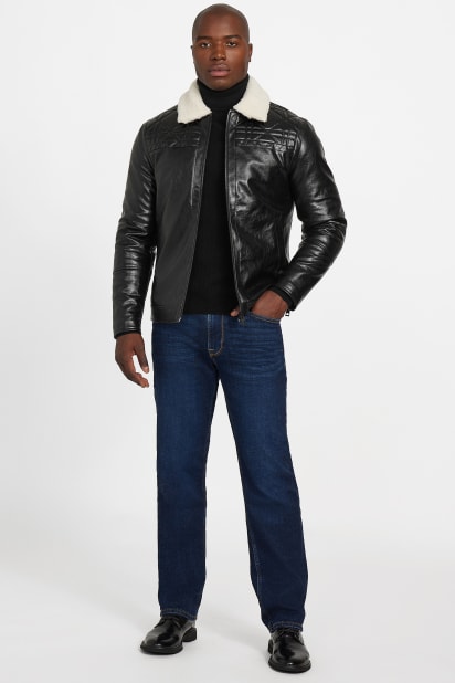 GUESS® Faux-Leather Quilting Motif Jacket
