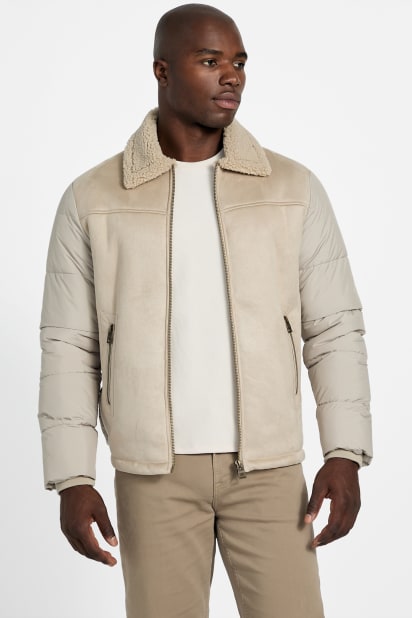 GUESS® Eco Shearling Puffa Jacket