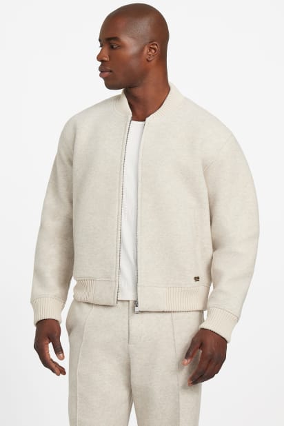 GUESS® Flight Wool-Blend Scuba Jacket
