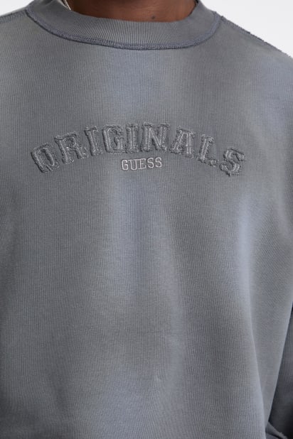 GUESS® GUESS Originals Eco Boxy Applique Crewneck