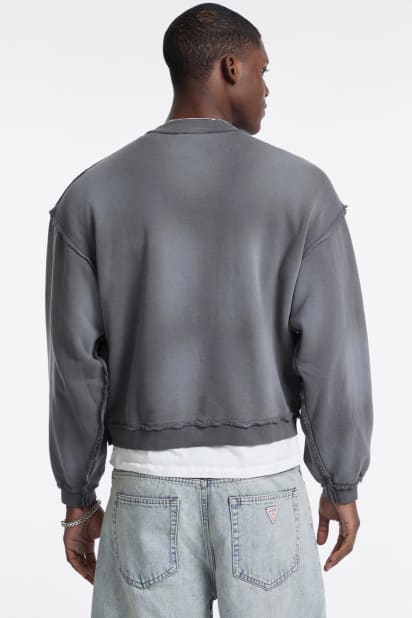 GUESS® GUESS Originals Eco Boxy Applique Crewneck