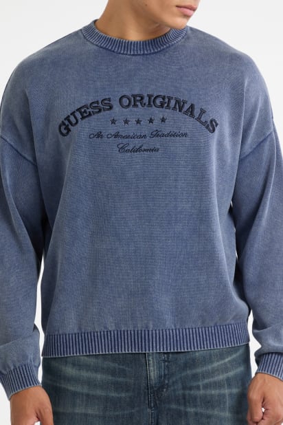 GUESS® GUESS Originals Eco Boxy Logo Sweater