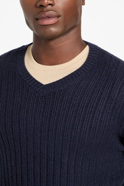 GUESS® Eco Bryson Texture V-Neck Sweater
