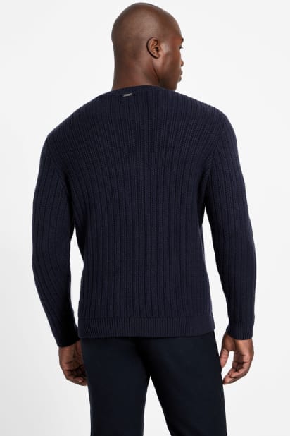 GUESS® Eco Bryson Texture V-Neck Sweater