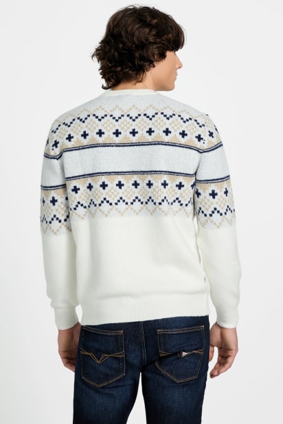 GUESS® Nordic wool-blend logo sweater