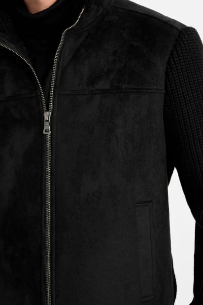 GUESS® River Faux- Suede Knit Jacket