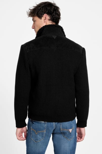 GUESS® River Faux- Suede Knit Jacket