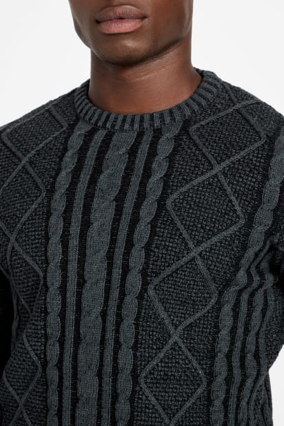 GUESS® Eco Adrian Crewneck Cable-Knit Sweater
