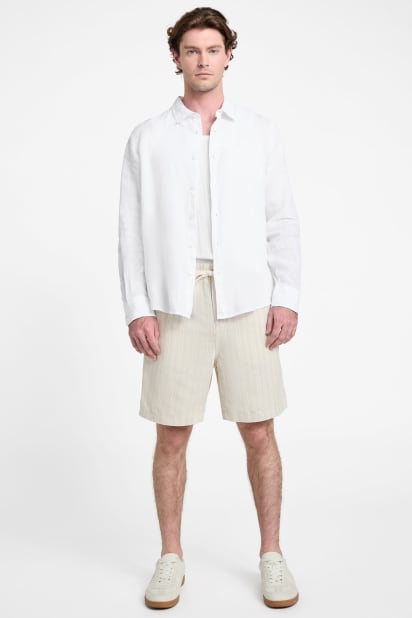 GUESS® Eco Napa Linen-Blend Shirt