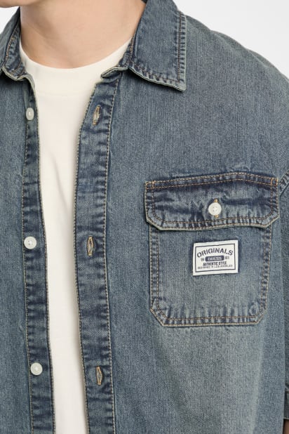 GUESS® GUESS Originals Boxy Denim Shirt