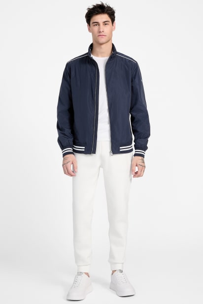 【ダークネイビー(G7V2)】GUESS ボンバー アウター(M)URBAN Satin Bomber Urban Satin Bomber – GUESS Philippines