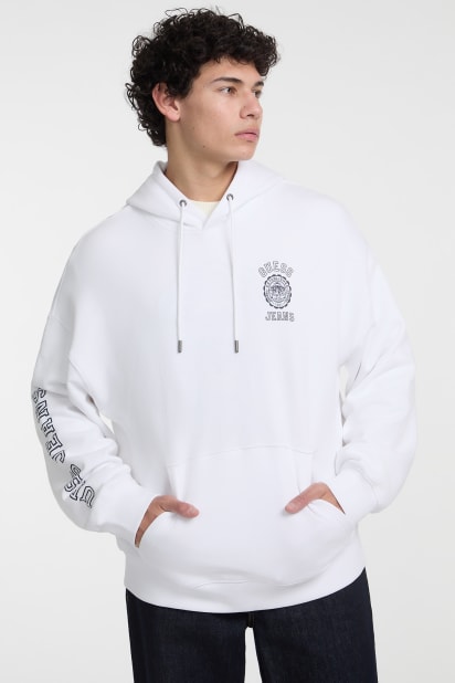 GUESS® Hooded Logo Sweater