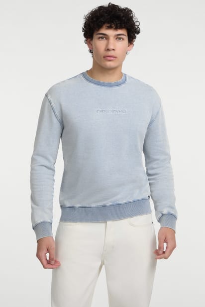 【ブルー(G7R1)】GUESS スウェット(M)FOXGLOVE Cn Sweatshirt GUESS｜GUESS スウェット(M)FOXGLOVE Cn Sweatshirt | Rakuten Fashion