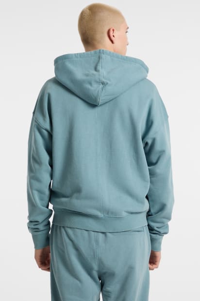 GUESS® GUESS Originals Garment Dyed Zip-Up Hoodie