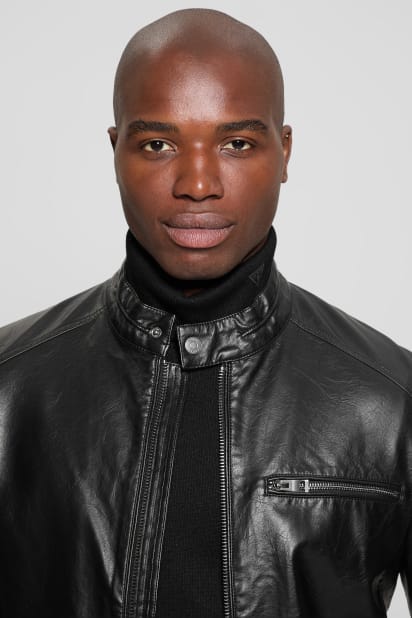 GUESS® Faux-Leather Biker Jacket
