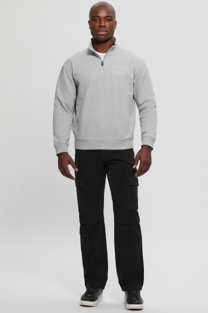 GUESS® Eco Tyler Zip Mock Neck Sweater