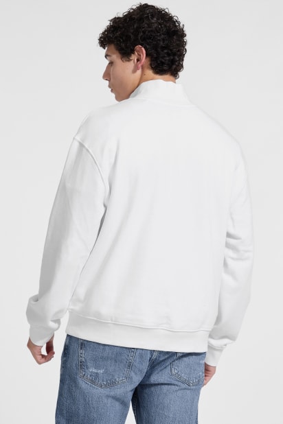 GUESS® Half-Zip Logo Sweater