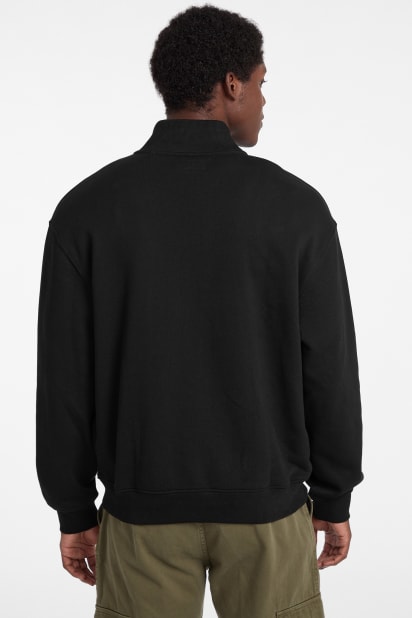 GUESS® Half-Zip Logo Sweater