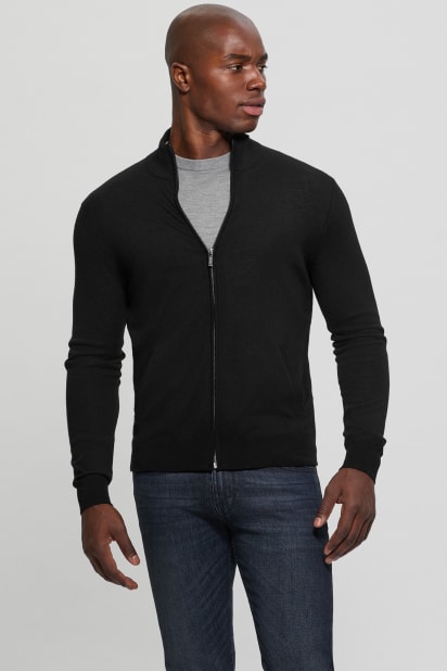 GUESS® Fred Full-Zip Wool Sweater