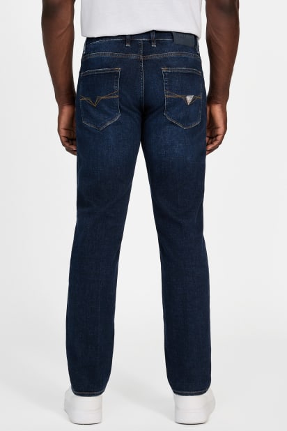 【インディゴブルー(THEM)】GUESS デニム ストレート ジーンズ (M)Eco Angels Straight Jeans GUESS® Eco Angels Slim-Fit Straight Jeans