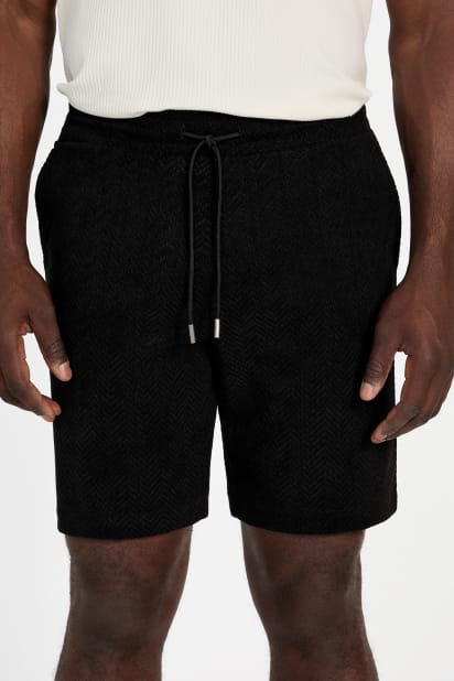 GUESS® Eco Calvin Chevron-Knit Shorts