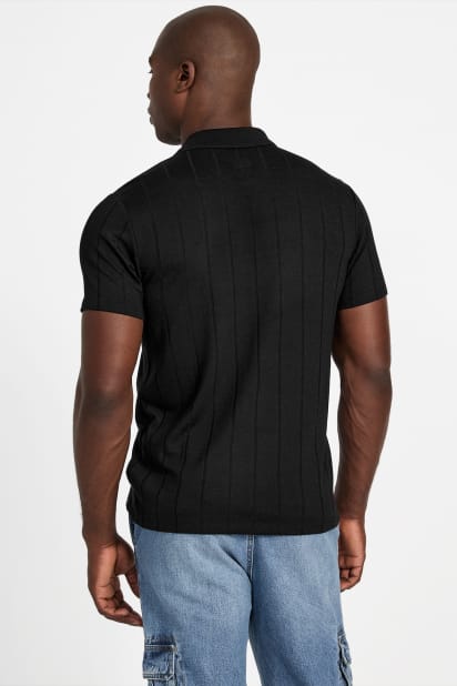 GUESS® Eco Axel Ribbed Polo