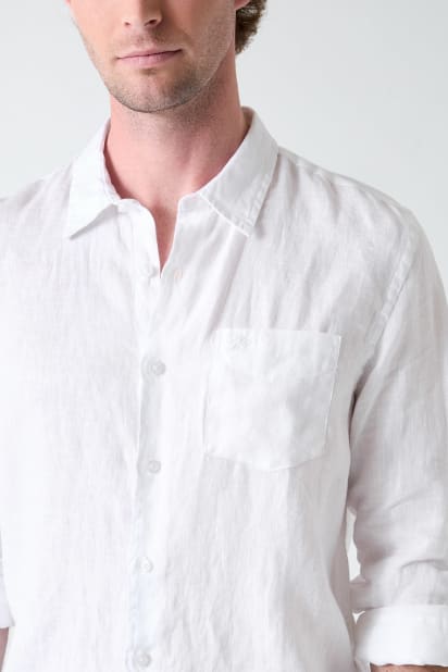 GUESS® Linen striped shirt