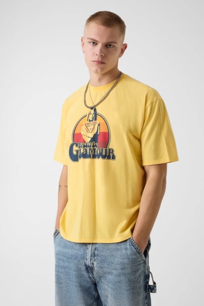 HYSTERIC GLAMOUR イエロー Tシャツ 中古・古着通販】Hysteric Glamour (ヒステリックグラマー) ポケットT