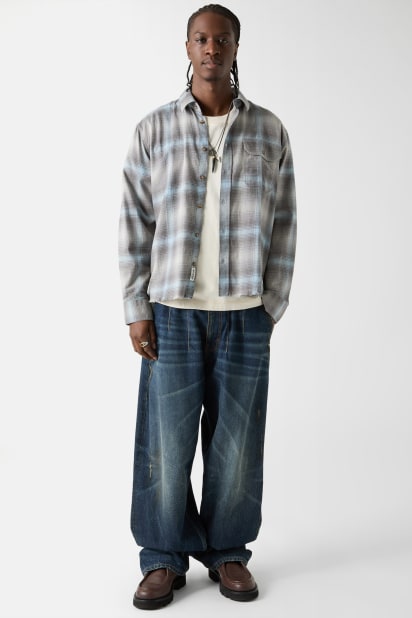 GUESS® GUESS Originals Eco Plaid Boxy Pocket Shirt