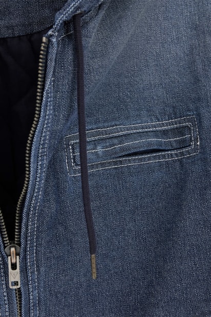 GUESS® GUESS Originals Hooded Denim Jacket