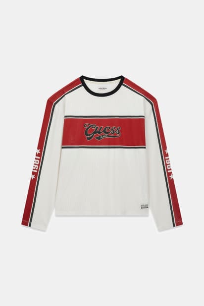 GUESS® Boxy fit mesh t-shirt