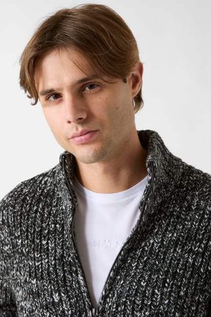 GUESS® Austin Slub Zip-Up Cardigan