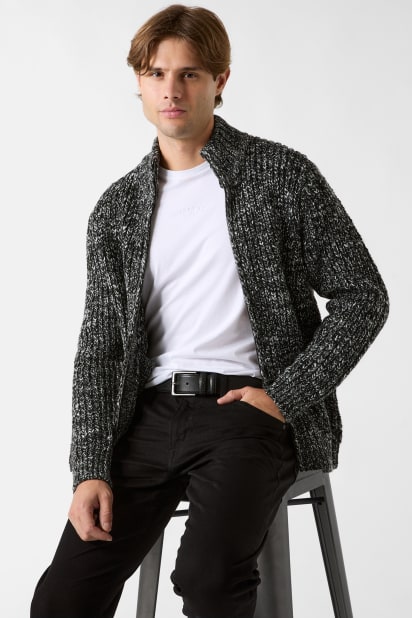 GUESS® Austin Slub Zip-Up Cardigan