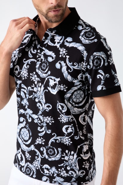 GUESS® Printed polo shirt