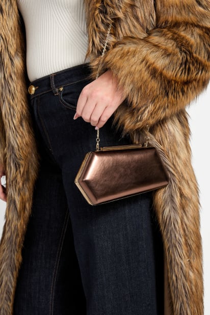 MARCIANO by GUESS® Gemma Metallic Clutch